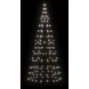 Kalėdų eglutė ant vėliavos stiebo, 180cm, 200 šaltų LED