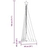 LED Kalėdų eglutė 339 LED Šiltai Balta 182 cm