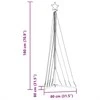 LED Kalėdų eglutė 339 LED Spalvingi 187 cm