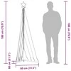 LED Kalėdų eglutė 339 LED Spalvingi 187 cm