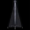 LED Kalėdų eglutė 570 LED Šalta Balta 399 cm