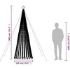 Šviečianti Kalėdų eglutė, 300cm, 688 šiltos LED, kūgio formos