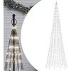 LED Kalėdų eglutė 1534 LED šaltai balta 500 cm