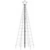 LED Kalėdų eglutė su kuolais 220 LED Šaltai balta 180 cm (tik AU)