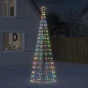 Šviečianti Kalėdų eglutė, 300cm, 570 spalvotų LED, kūgio formos