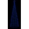 Šviečianti Kalėdų eglutė, 300cm, 570 mėlynų LED, kūgio formos