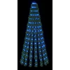 LED Kalėdų medis 150 cm 240 LED Mėlyna Plienas Žalia