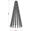 LED Kalėdų medis 150 cm 240 LED Šalta balta Plienas Žalia