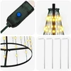 LED Kalėdų medis 165 cm 270 LED Šilta balta Geležis Juoda
