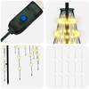 LED Kalėdų medis 165 cm 270 LED Šilta balta Geležis Juoda