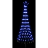LED Kalėdų medis 180 cm 230 LED Mėlyna Geležis Juoda