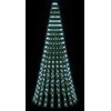 LED Kalėdų medis 220 cm 460 LED Šalta balta Plienas Žalia