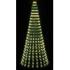 LED Kalėdų medis 220 cm 460 LED Šilta balta Plienas Žalia
