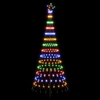 LED Kalėdų medis 250 cm 290 LED Įvairių spalvų Geležis Juoda
