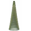 LED Kalėdų medis 270 cm 648 LED Šilta balta Plienas Žalia