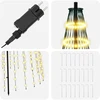 LED Kalėdų medis 285 cm 744 LED Šilta balta Geležis Juoda