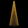 LED Kalėdų medis 285 cm 744 LED Šilta balta Geležis Juoda