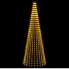 LED Kalėdų medis 285 cm 744 LED Šilta balta Geležis Juoda