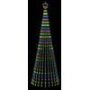 LED Kalėdų medis 300 cm 668 LED Įvairių spalvų Plienas Juoda