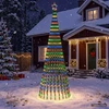 LED Kalėdų medis 300 cm 668 LED Įvairių spalvų Plienas Juoda