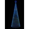 LED Kalėdų medis 300 cm 668 LED Mėlyna Plienas Juoda