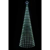 LED Kalėdų medis 300 cm 668 LED Šalta balta Plienas Juoda