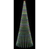 LED Kalėdų medis 370 cm 1008 LED Įvairių spalvų Plienas Žalia