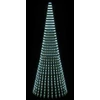 LED Kalėdų medis 370 cm 1008 LED Šalta balta Plienas Žalia