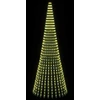LED Kalėdų medis 370 cm 1008 LED Šilta balta Plienas Žalia