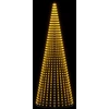 LED Kalėdų medis 385 cm 1148 LED Šilta balta Geležis Juoda
