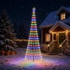 LED Kalėdų medis 400 cm 450 LED Įvairių spalvų Geležis Juoda