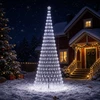 LED Kalėdų medis 400 cm 450 LED Šalta balta Geležis Juoda