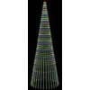 LED Kalėdų medis 470 cm 1504 LED Įvairių spalvų Plienas Žalia