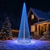 LED Kalėdų medis 470 cm 1504 LED Mėlyna Plienas Žalia