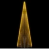 LED Kalėdų medis 485 cm 1632 LED Šilta balta Geležis Juoda
