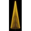 LED Kalėdų medis 485 cm 1632 LED Šilta balta Geležis Juoda