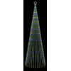 LED Kalėdų medis 500 cm 1524 LED Įvairių spalvų Plienas Juoda