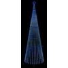 LED Kalėdų medis 500 cm 1524 LED Mėlyna Plienas Juoda