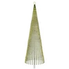 LED Kalėdų medis 500 cm 1524 LED Šilta balta Plienas Juoda