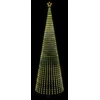 LED Kalėdų medis 500 cm 1524 LED Šilta balta Plienas Juoda