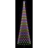 LED Kalėdų medis 500 cm 550 LED Įvairių spalvų Geležis Juoda