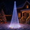 LED Kalėdų medis 500 cm 550 LED Mėlyna Geležis Juoda