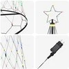 LED Kalėdų medis su 455 LED Įvairiaspalvis 399 cm metalas