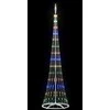 LED Kalėdų medis su 290 LED Įvairiaspalvis 250 cm metalas