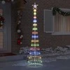 LED Kalėdų medis su 290 LED Įvairiaspalvis 250 cm metalas
