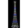 LED Kalėdų medis su 290 LED Įvairiaspalvis 250 cm metalas