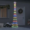 LED Kalėdų medis Įvairiaspalvis 250 cm metalas
