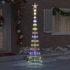 LED Kalėdų medis Įvairiaspalvis 250 cm metalas
