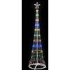 LED Kalėdų medis Įvairiaspalvis 51 x 51 x 190 cm metalas