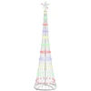 LED Kalėdų medis Įvairiaspalvis 51 x 51 x 190 cm metalas